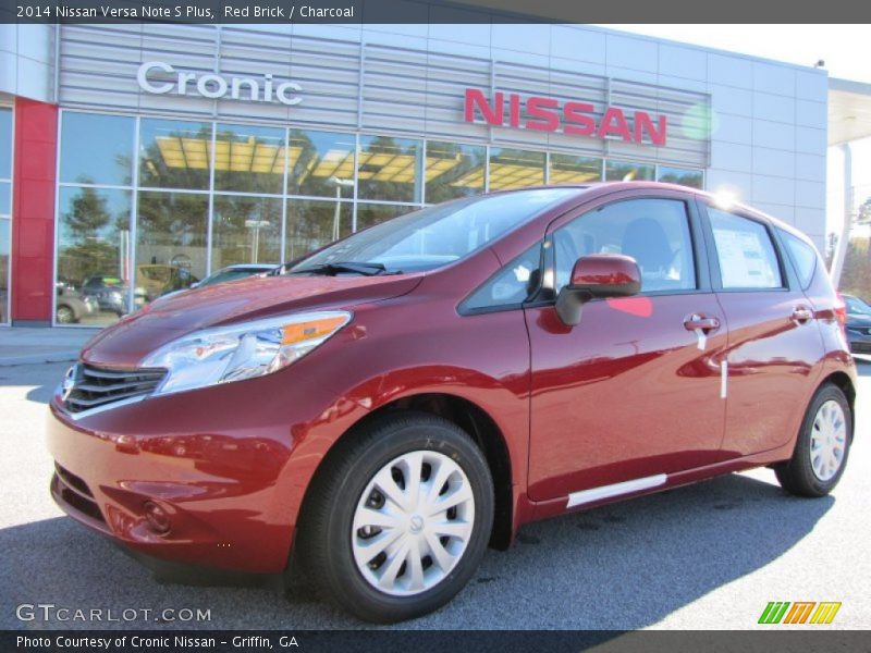 Red Brick / Charcoal 2014 Nissan Versa Note S Plus