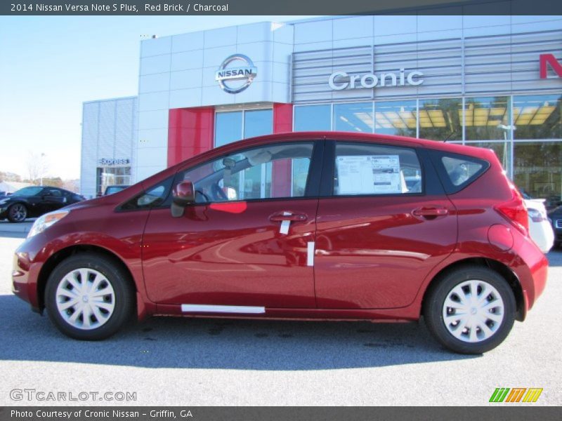 Red Brick / Charcoal 2014 Nissan Versa Note S Plus