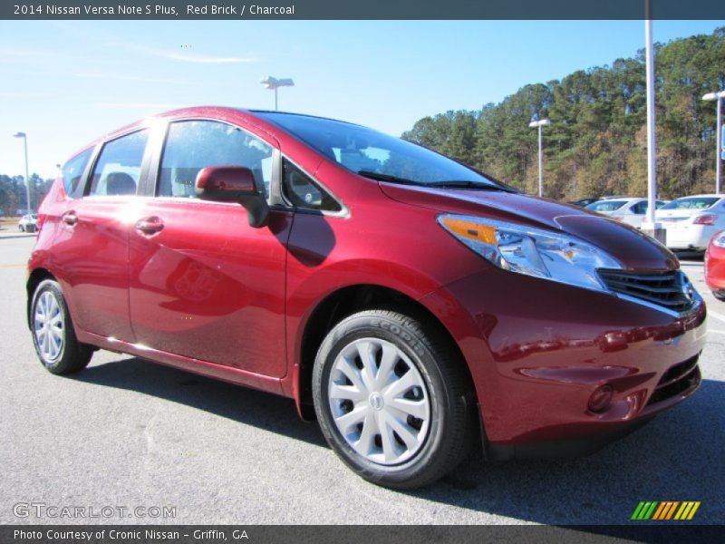 Red Brick / Charcoal 2014 Nissan Versa Note S Plus