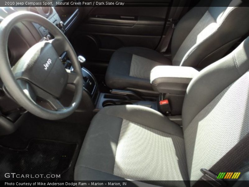 Natural Green Pearl / Dark Slate Gray 2010 Jeep Compass Sport