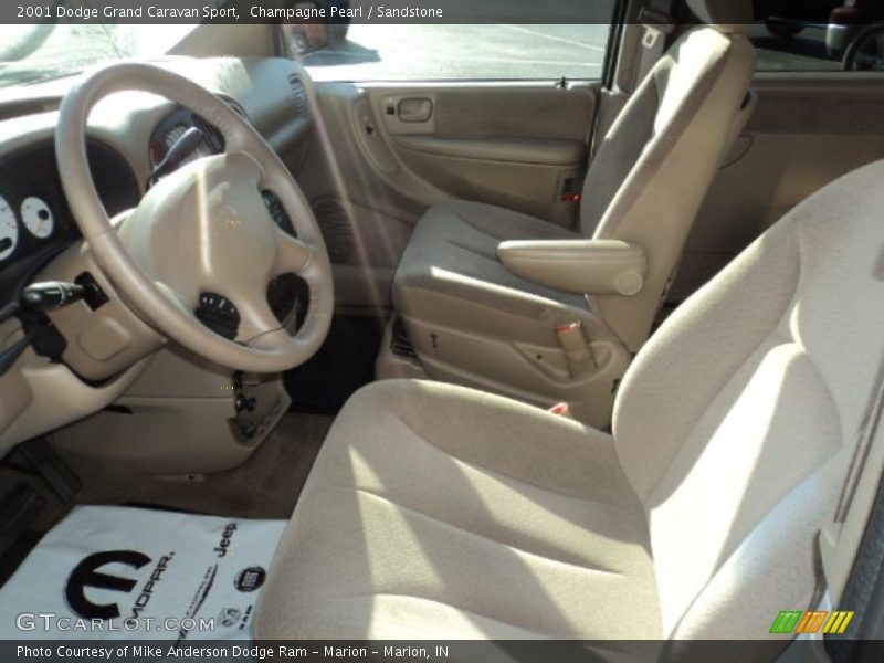 Champagne Pearl / Sandstone 2001 Dodge Grand Caravan Sport