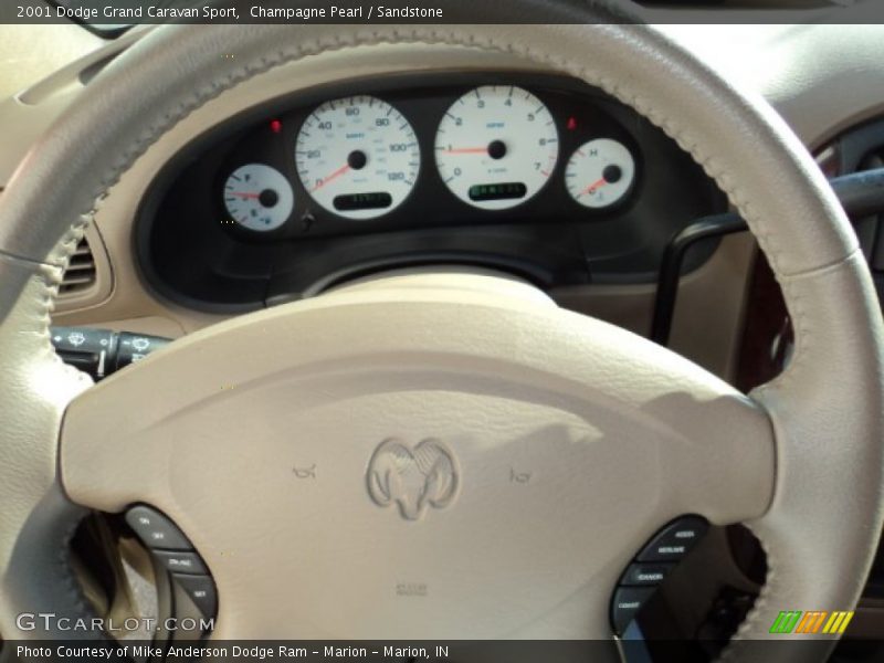 Champagne Pearl / Sandstone 2001 Dodge Grand Caravan Sport