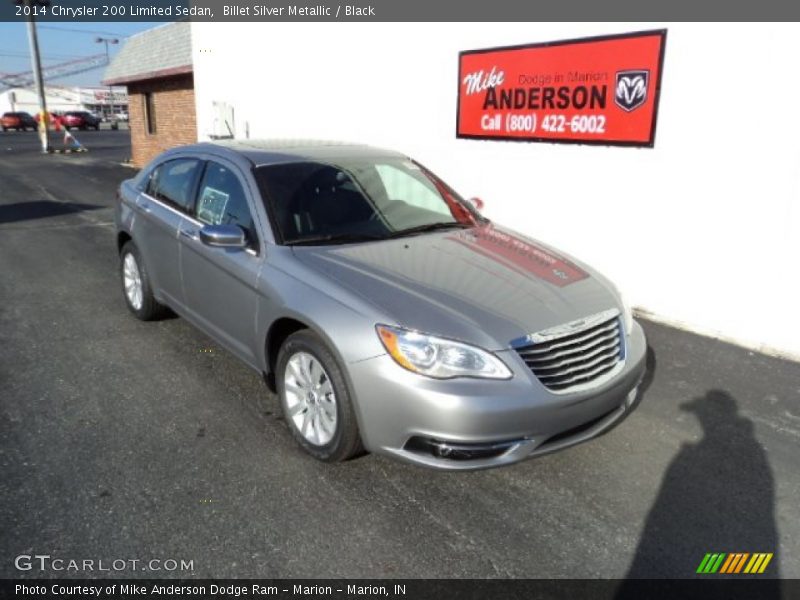 Billet Silver Metallic / Black 2014 Chrysler 200 Limited Sedan