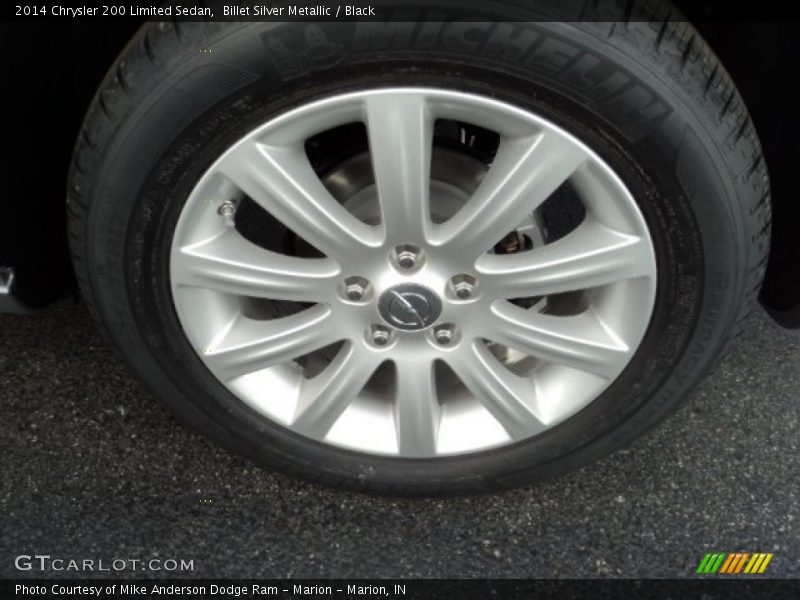 Billet Silver Metallic / Black 2014 Chrysler 200 Limited Sedan