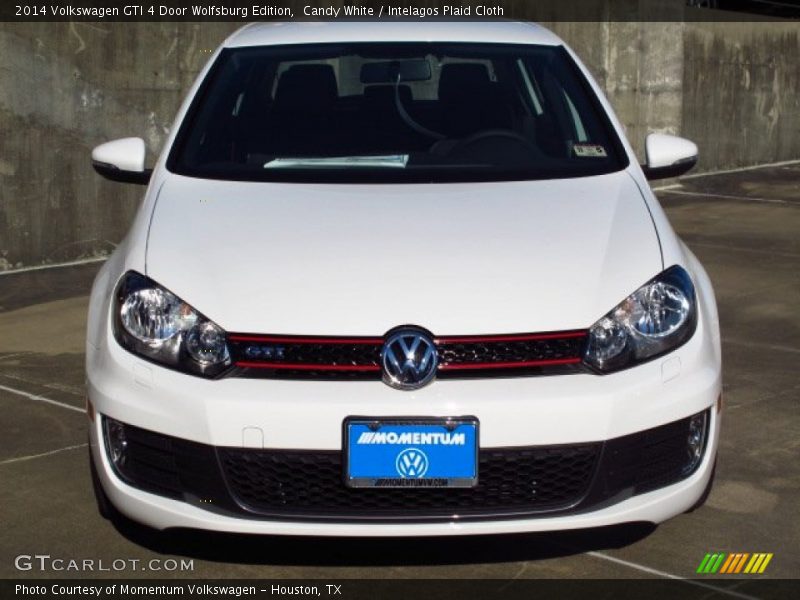 Candy White / Intelagos Plaid Cloth 2014 Volkswagen GTI 4 Door Wolfsburg Edition