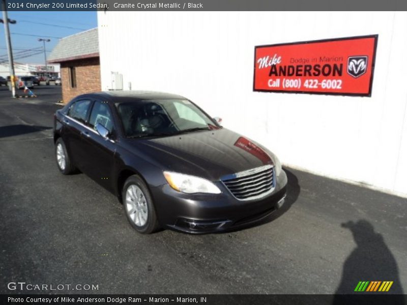 Granite Crystal Metallic / Black 2014 Chrysler 200 Limited Sedan