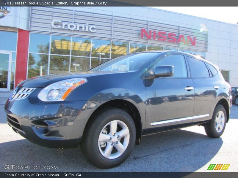 Graphite Blue / Gray 2013 Nissan Rogue S Special Edition