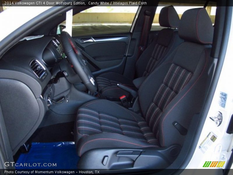 Candy White / Intelagos Plaid Cloth 2014 Volkswagen GTI 4 Door Wolfsburg Edition