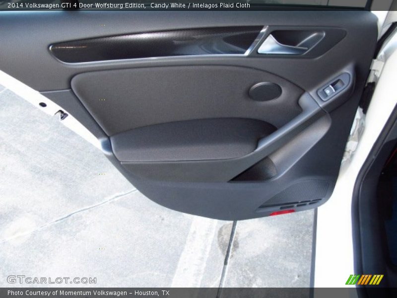 Candy White / Intelagos Plaid Cloth 2014 Volkswagen GTI 4 Door Wolfsburg Edition