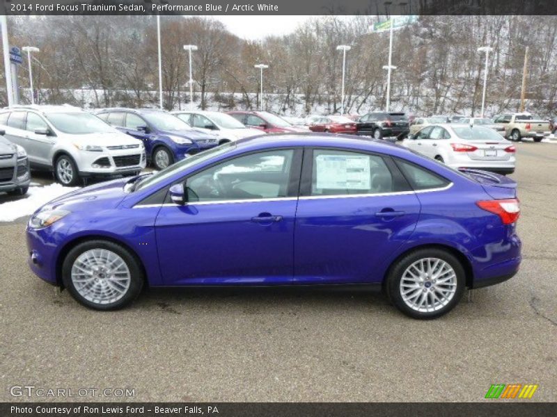  2014 Focus Titanium Sedan Performance Blue