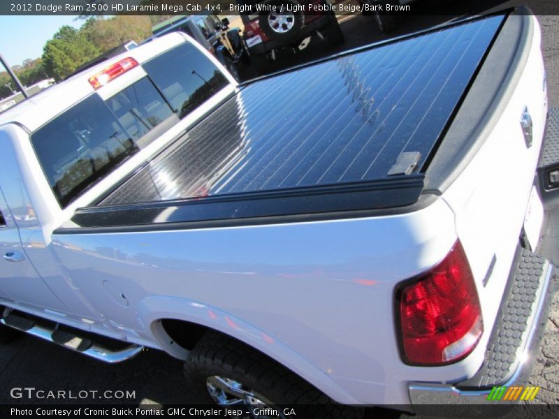 Bright White / Light Pebble Beige/Bark Brown 2012 Dodge Ram 2500 HD Laramie Mega Cab 4x4