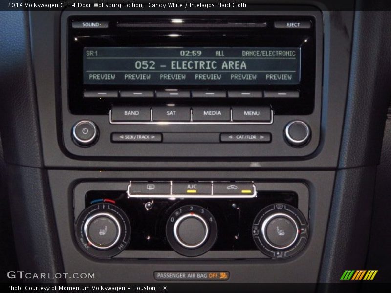 Candy White / Intelagos Plaid Cloth 2014 Volkswagen GTI 4 Door Wolfsburg Edition