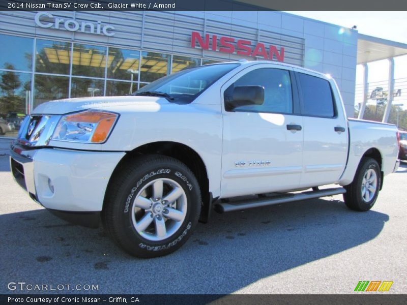 Glacier White / Almond 2014 Nissan Titan SV Crew Cab