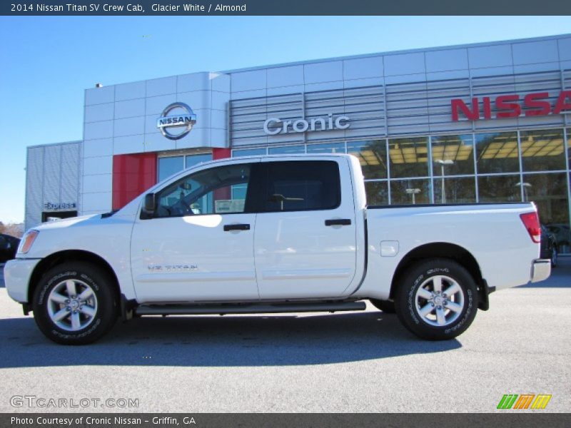 Glacier White / Almond 2014 Nissan Titan SV Crew Cab
