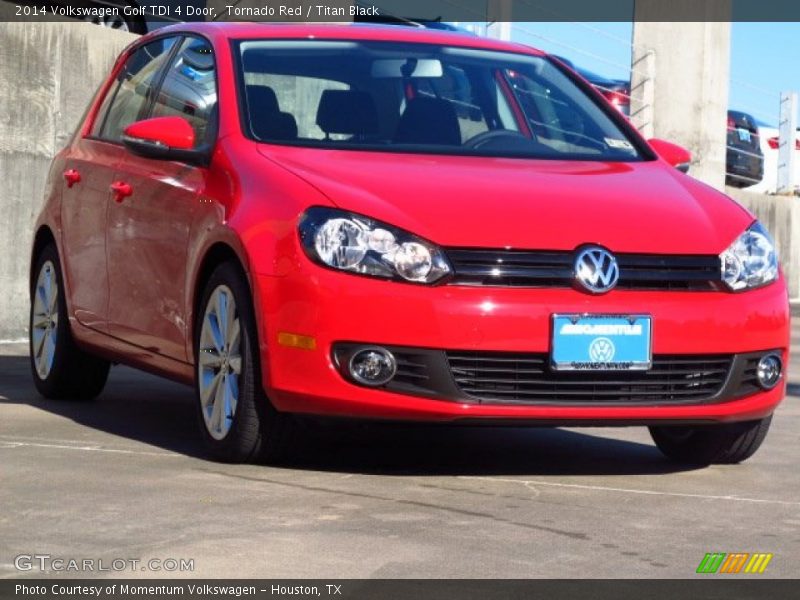Tornado Red / Titan Black 2014 Volkswagen Golf TDI 4 Door