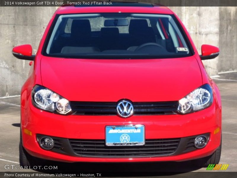 Tornado Red / Titan Black 2014 Volkswagen Golf TDI 4 Door