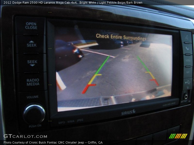Bright White / Light Pebble Beige/Bark Brown 2012 Dodge Ram 2500 HD Laramie Mega Cab 4x4