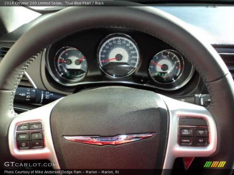 True Blue Pearl / Black 2014 Chrysler 200 Limited Sedan