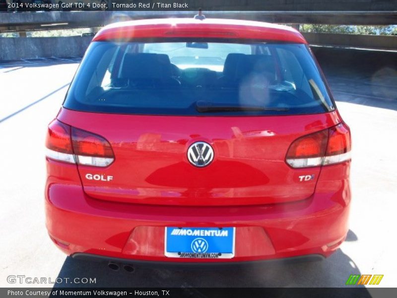 Tornado Red / Titan Black 2014 Volkswagen Golf TDI 4 Door