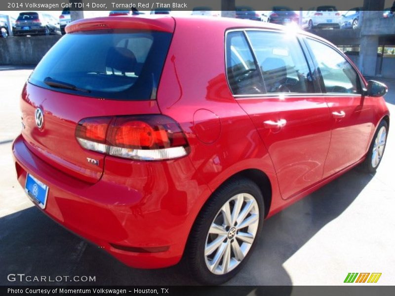 Tornado Red / Titan Black 2014 Volkswagen Golf TDI 4 Door