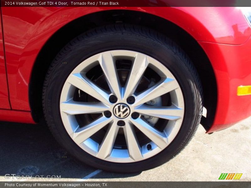 Tornado Red / Titan Black 2014 Volkswagen Golf TDI 4 Door