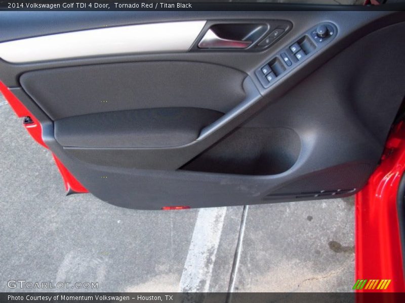 Tornado Red / Titan Black 2014 Volkswagen Golf TDI 4 Door