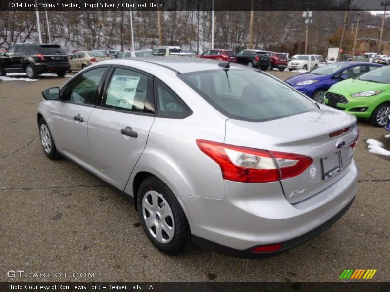 Ingot Silver / Charcoal Black 2014 Ford Focus S Sedan