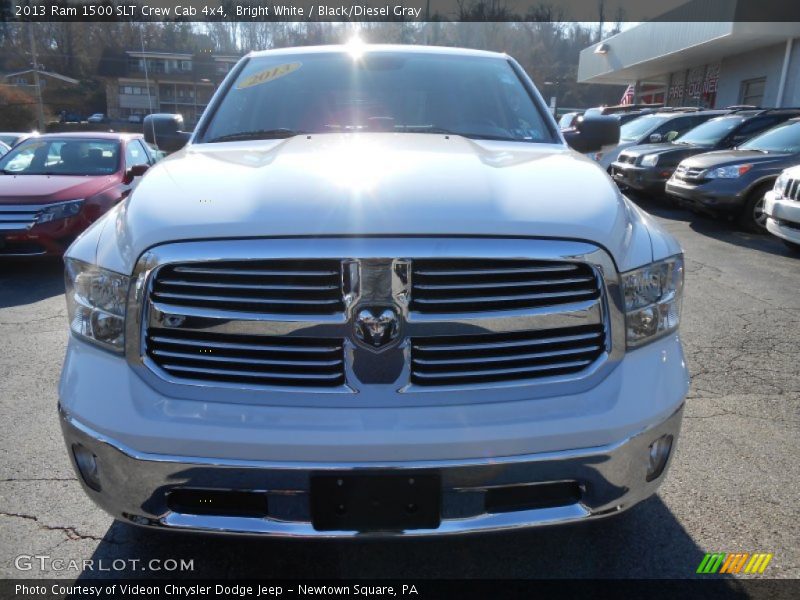 Bright White / Black/Diesel Gray 2013 Ram 1500 SLT Crew Cab 4x4