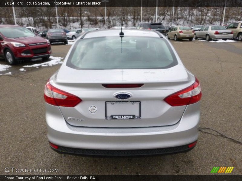 Ingot Silver / Charcoal Black 2014 Ford Focus S Sedan