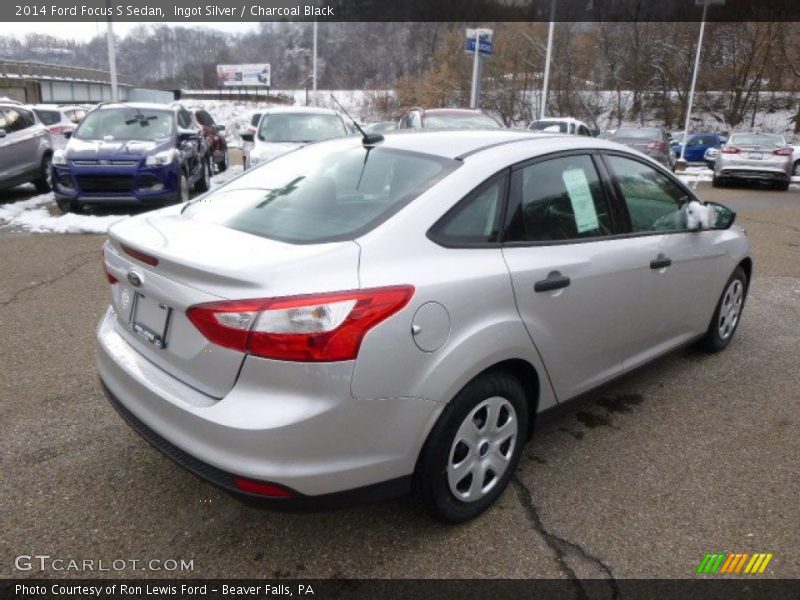Ingot Silver / Charcoal Black 2014 Ford Focus S Sedan