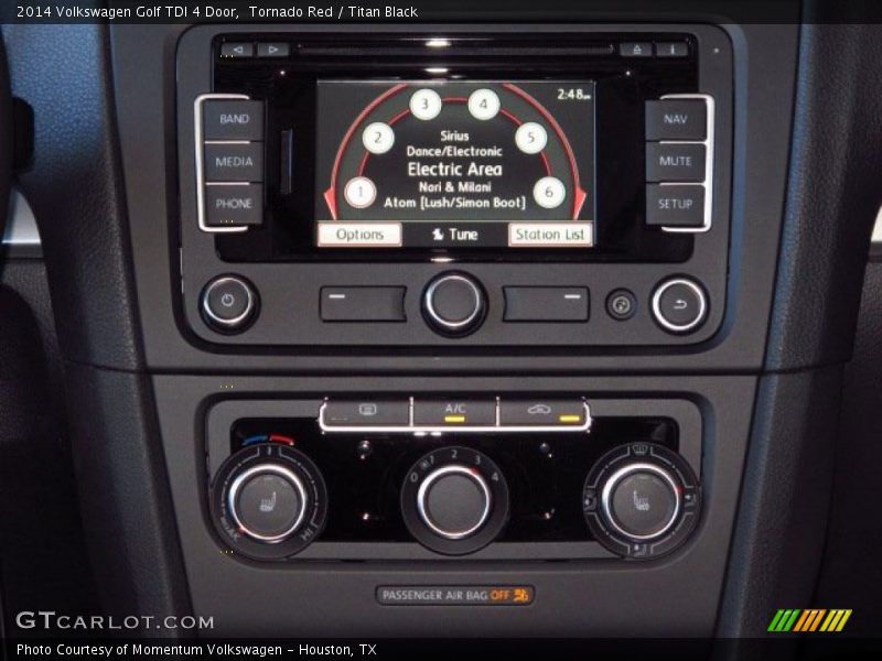 Tornado Red / Titan Black 2014 Volkswagen Golf TDI 4 Door