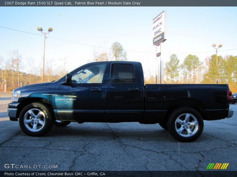 Patriot Blue Pearl / Medium Slate Gray 2007 Dodge Ram 1500 SLT Quad Cab