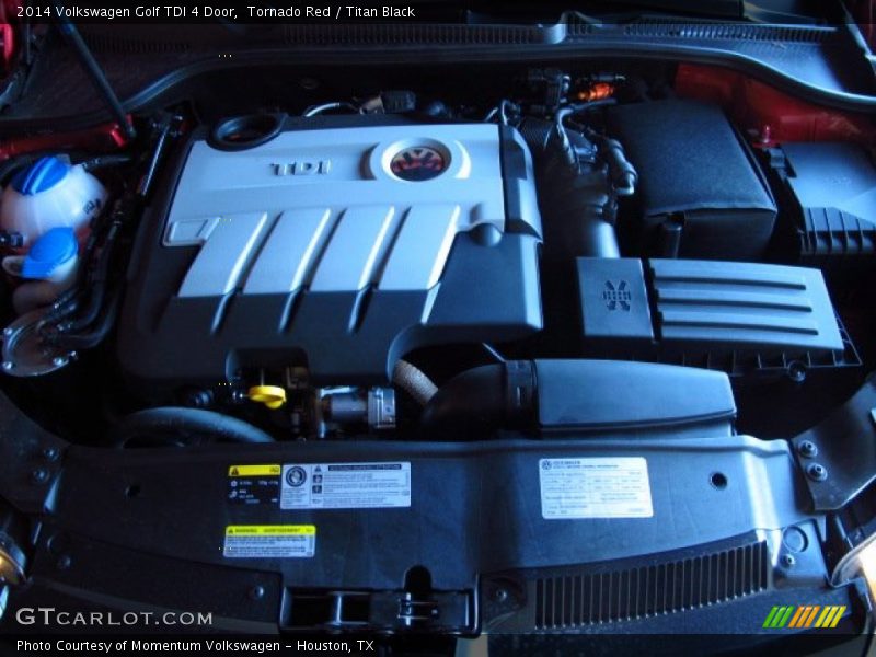 Tornado Red / Titan Black 2014 Volkswagen Golf TDI 4 Door