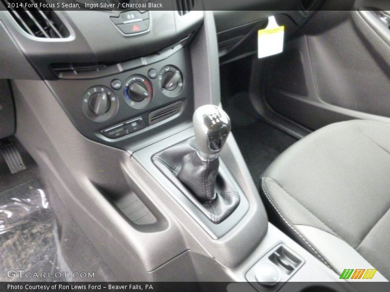 Ingot Silver / Charcoal Black 2014 Ford Focus S Sedan