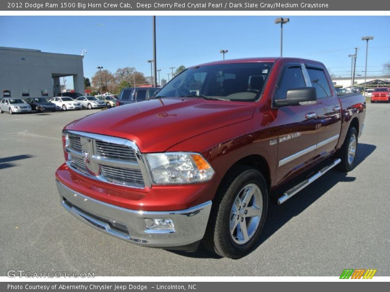 Deep Cherry Red Crystal Pearl / Dark Slate Gray/Medium Graystone 2012 Dodge Ram 1500 Big Horn Crew Cab