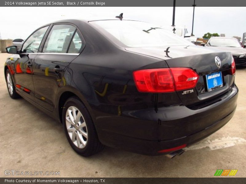 Black / Cornsilk Beige 2014 Volkswagen Jetta SE Sedan