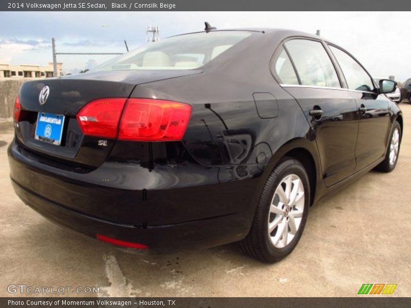Black / Cornsilk Beige 2014 Volkswagen Jetta SE Sedan