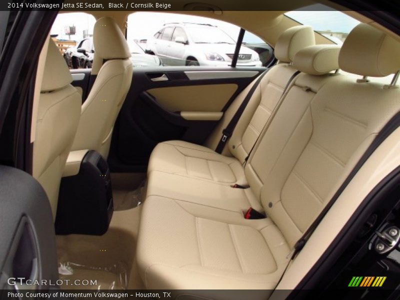 Black / Cornsilk Beige 2014 Volkswagen Jetta SE Sedan