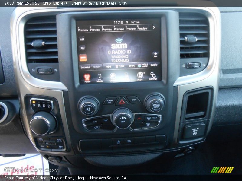 Bright White / Black/Diesel Gray 2013 Ram 1500 SLT Crew Cab 4x4