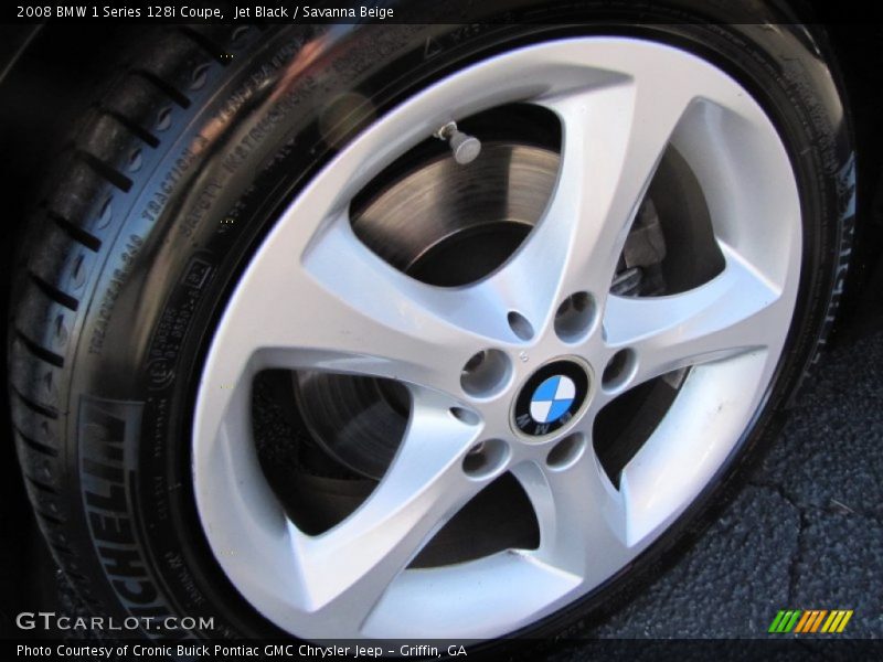 Jet Black / Savanna Beige 2008 BMW 1 Series 128i Coupe