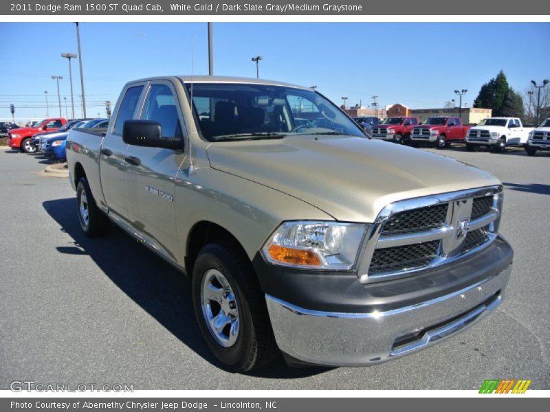 White Gold / Dark Slate Gray/Medium Graystone 2011 Dodge Ram 1500 ST Quad Cab