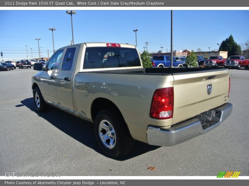 White Gold / Dark Slate Gray/Medium Graystone 2011 Dodge Ram 1500 ST Quad Cab