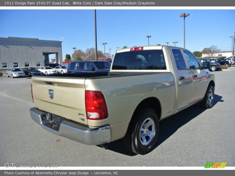 White Gold / Dark Slate Gray/Medium Graystone 2011 Dodge Ram 1500 ST Quad Cab