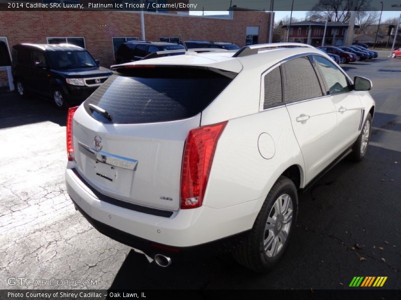 Platinum Ice Tricoat / Caramel/Ebony 2014 Cadillac SRX Luxury