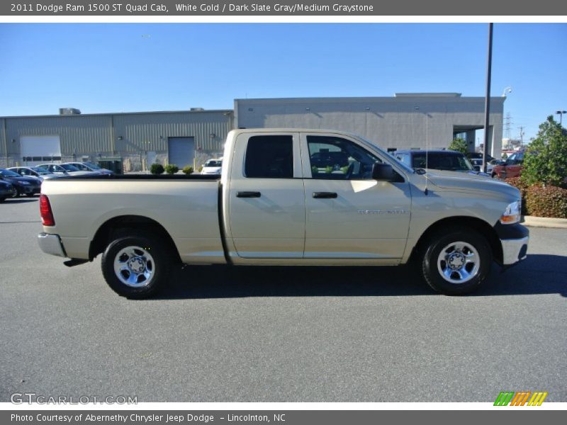 White Gold / Dark Slate Gray/Medium Graystone 2011 Dodge Ram 1500 ST Quad Cab