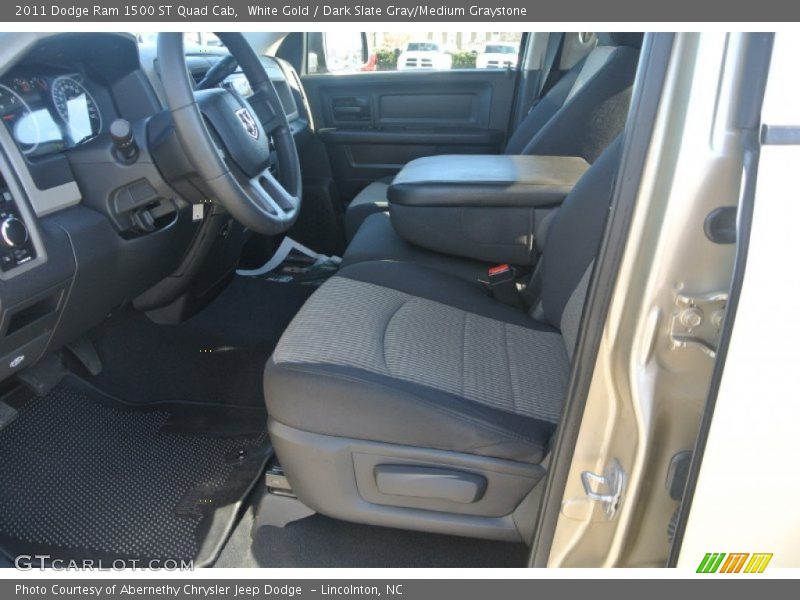 White Gold / Dark Slate Gray/Medium Graystone 2011 Dodge Ram 1500 ST Quad Cab