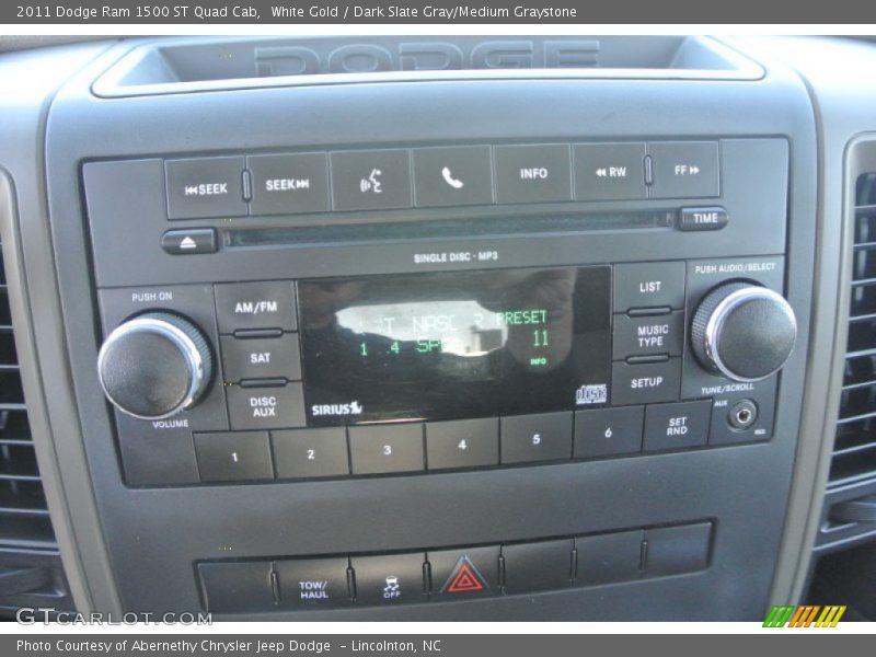 White Gold / Dark Slate Gray/Medium Graystone 2011 Dodge Ram 1500 ST Quad Cab