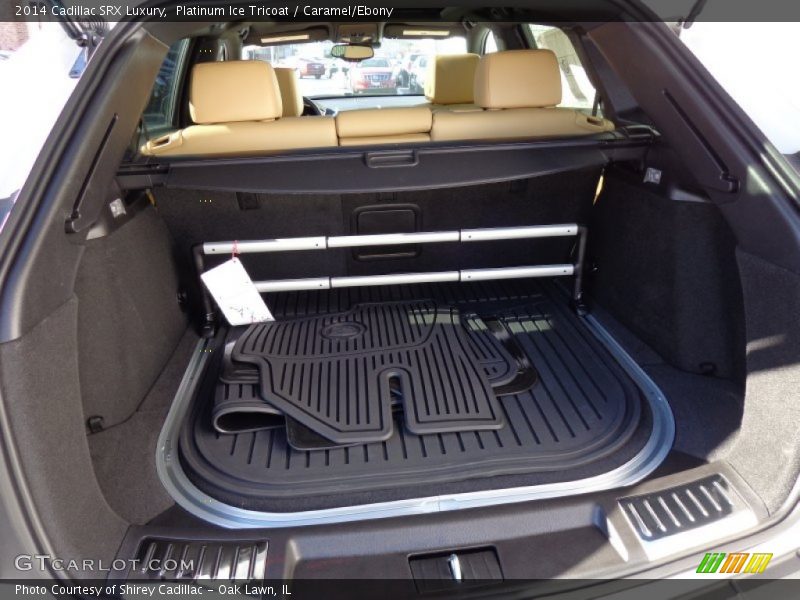 Platinum Ice Tricoat / Caramel/Ebony 2014 Cadillac SRX Luxury