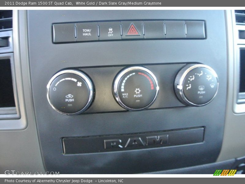 White Gold / Dark Slate Gray/Medium Graystone 2011 Dodge Ram 1500 ST Quad Cab
