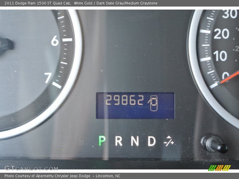 White Gold / Dark Slate Gray/Medium Graystone 2011 Dodge Ram 1500 ST Quad Cab
